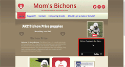 Desktop Screenshot of momsbichons.com